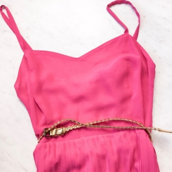 NWT Sanctuary Malt Shop Pink Pleated Dress - Picture 2 of 7